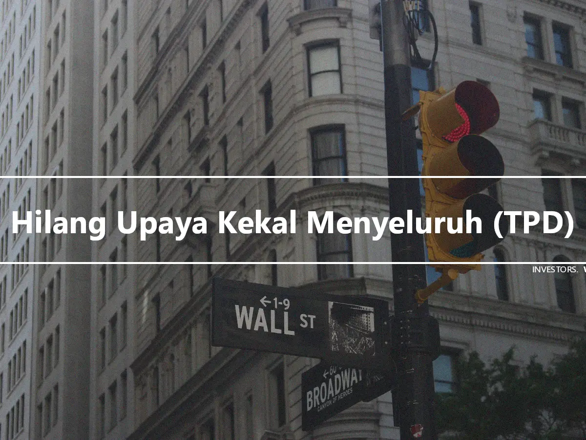 Hilang Upaya Kekal Menyeluruh (TPD)