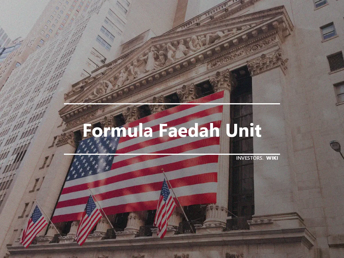 Formula Faedah Unit
