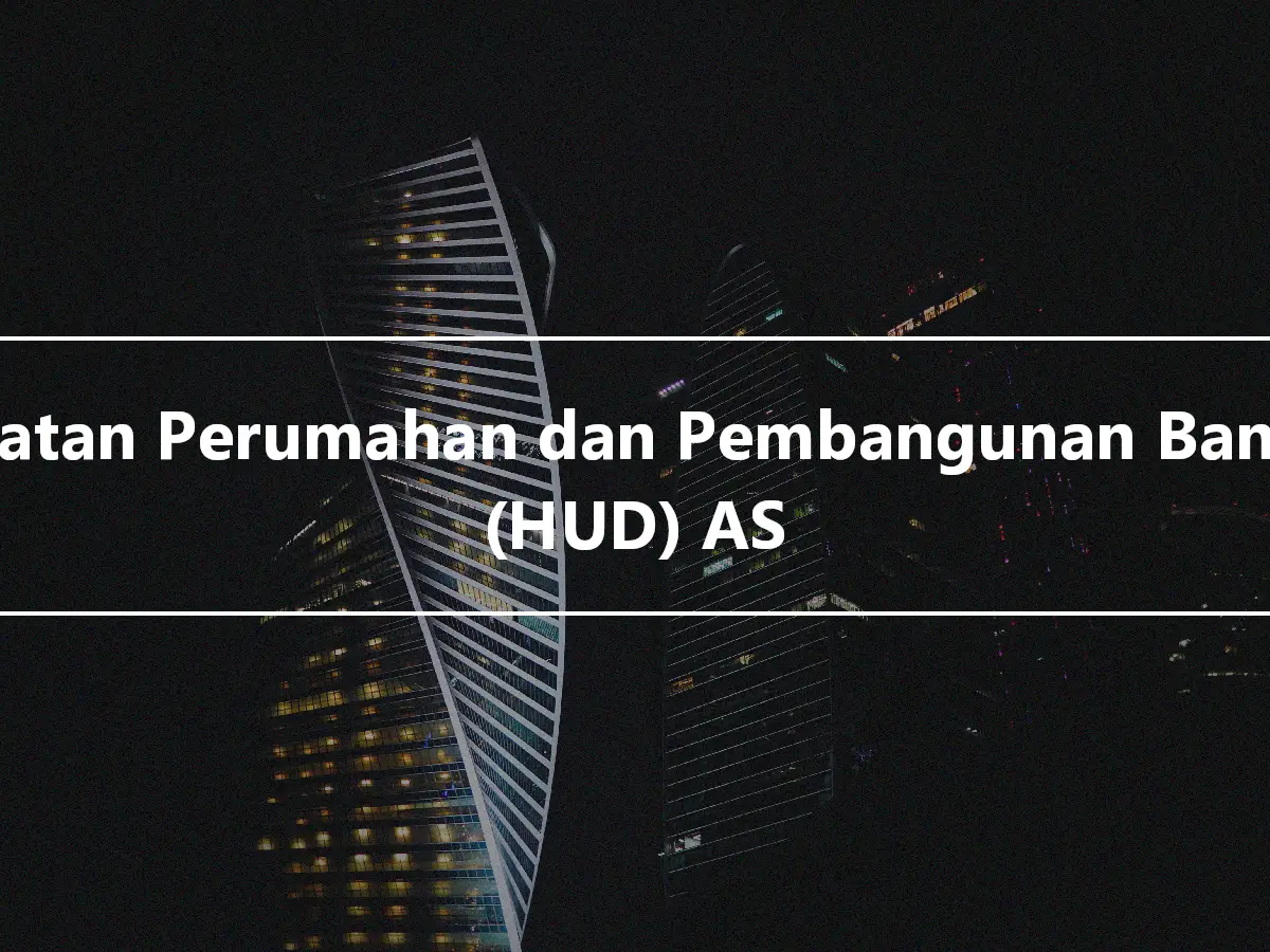 Jabatan Perumahan dan Pembangunan Bandar (HUD) AS