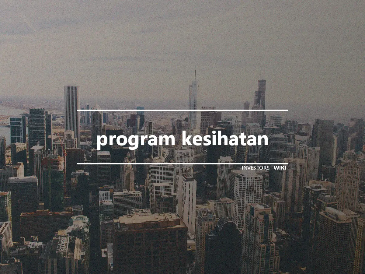 program kesihatan