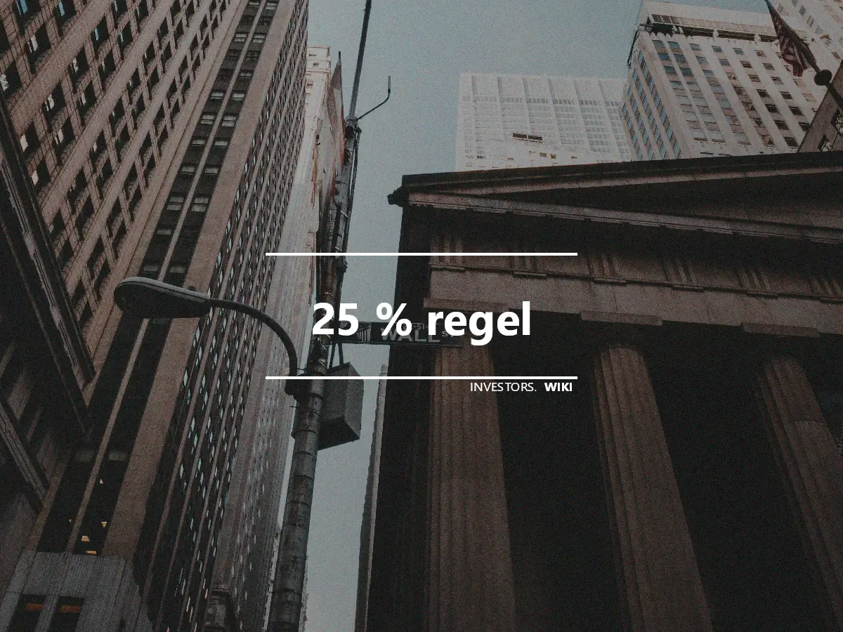 25 % regel