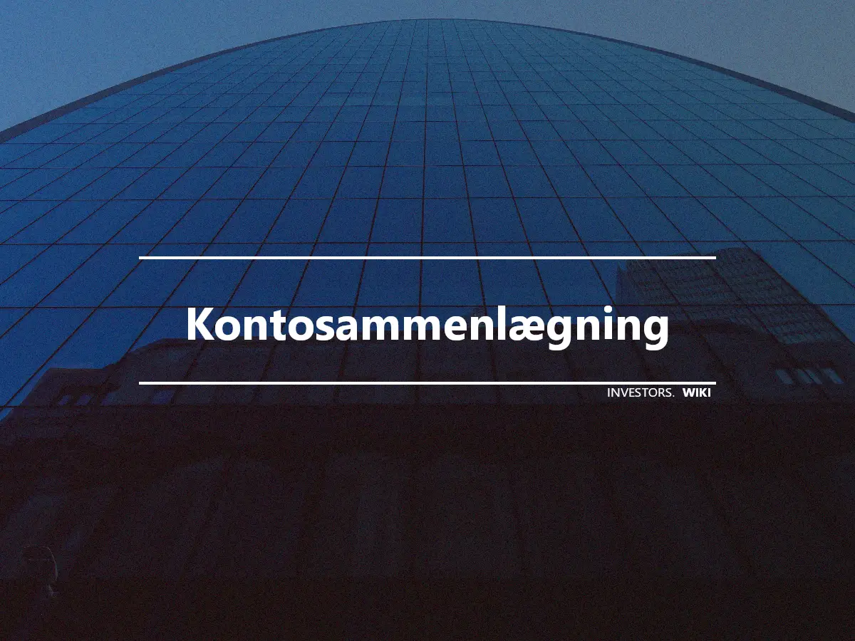 Kontosammenlægning