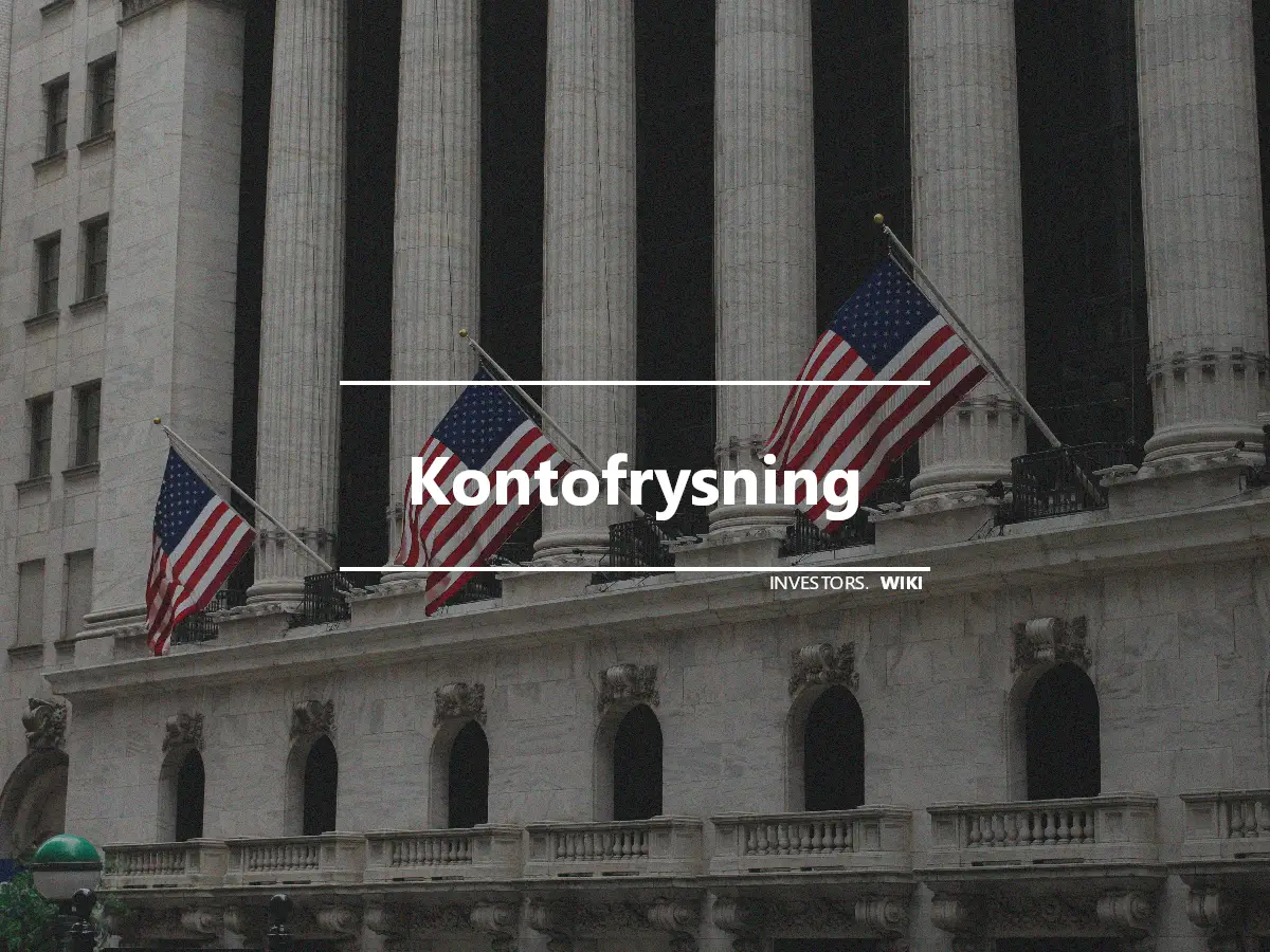 Kontofrysning