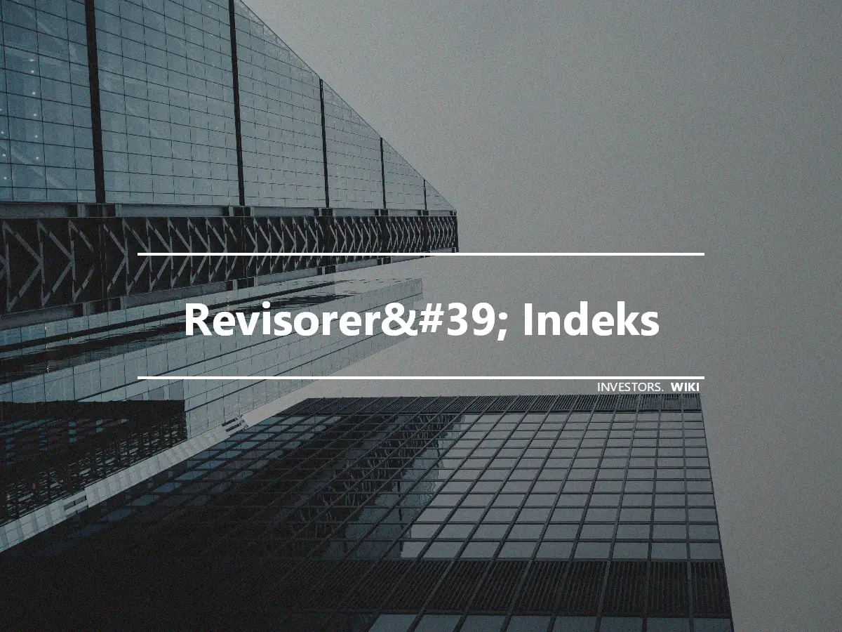 Revisorer&#39; Indeks