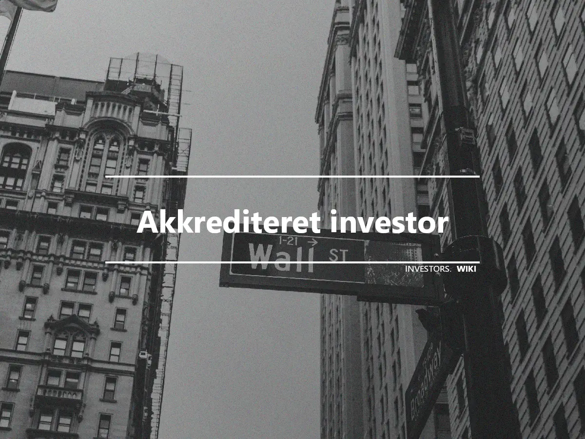 Akkrediteret investor