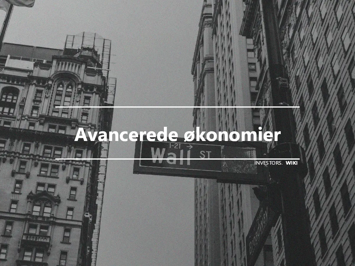 Avancerede økonomier