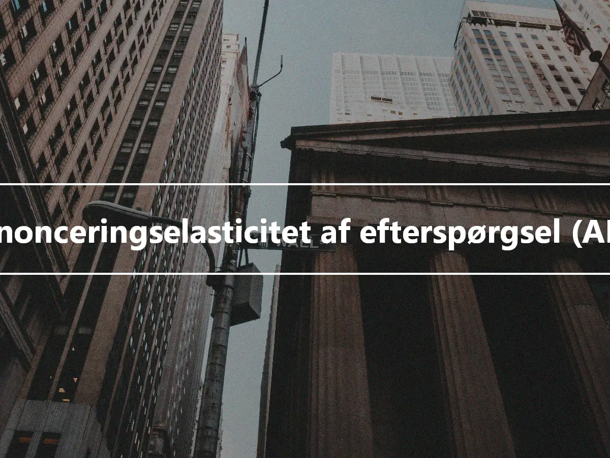 Annonceringselasticitet af efterspørgsel (AED)