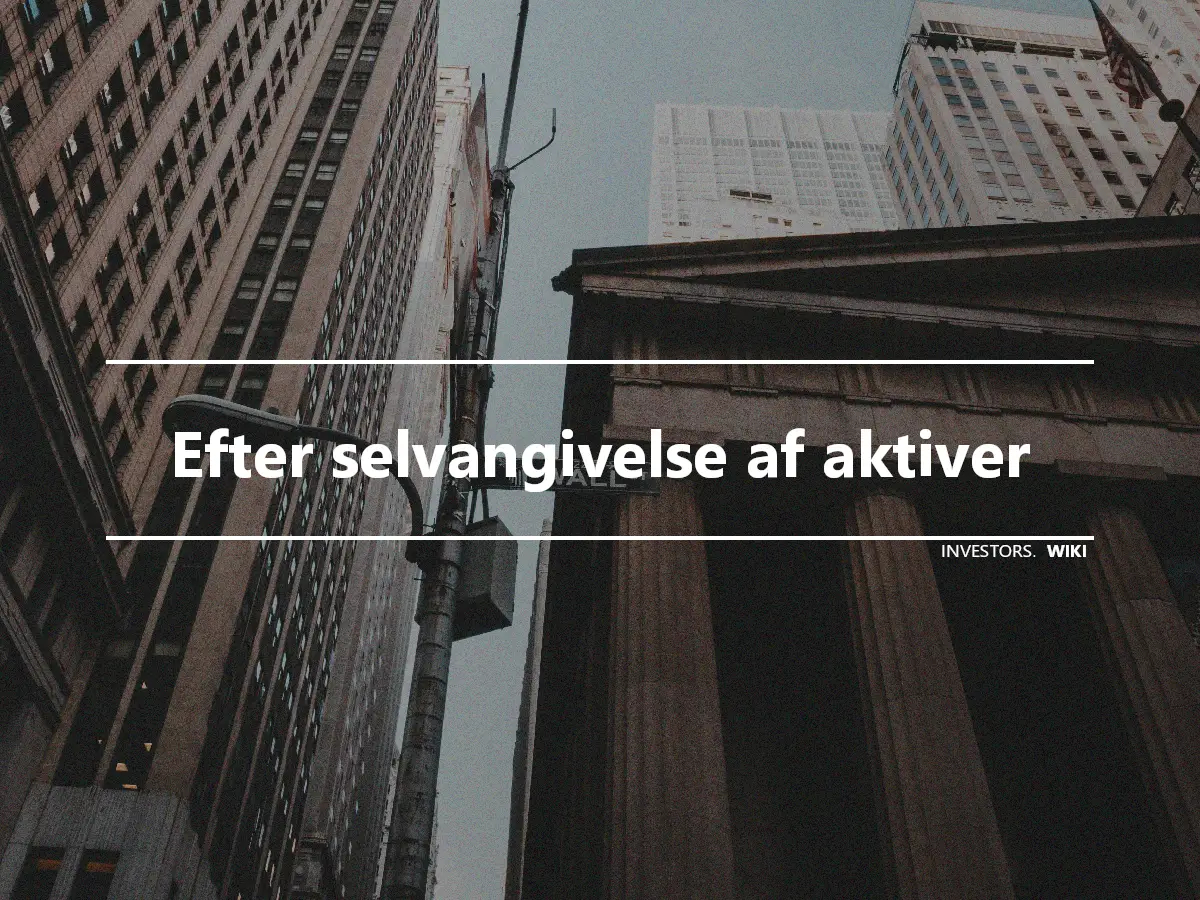 Efter selvangivelse af aktiver