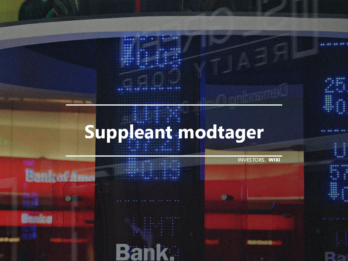 Suppleant modtager