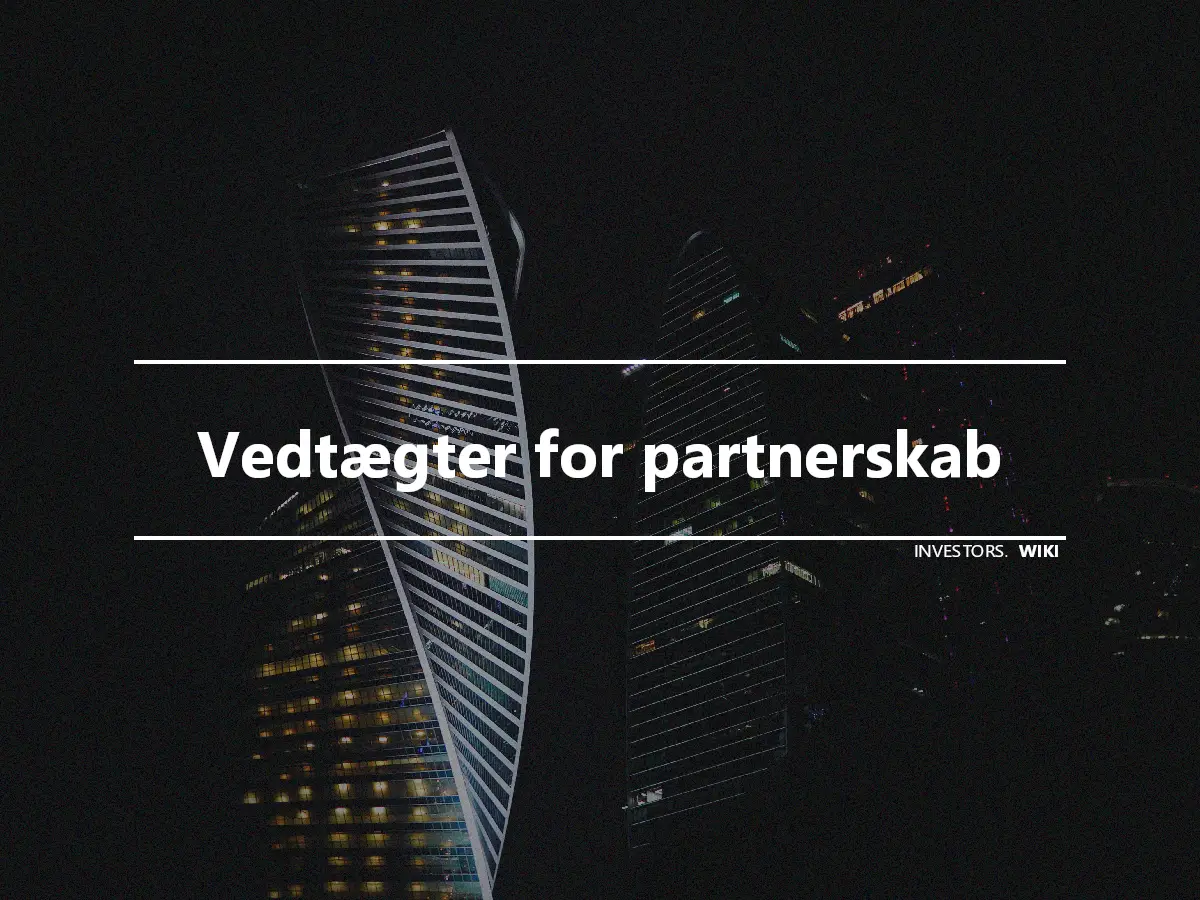 Vedtægter for partnerskab