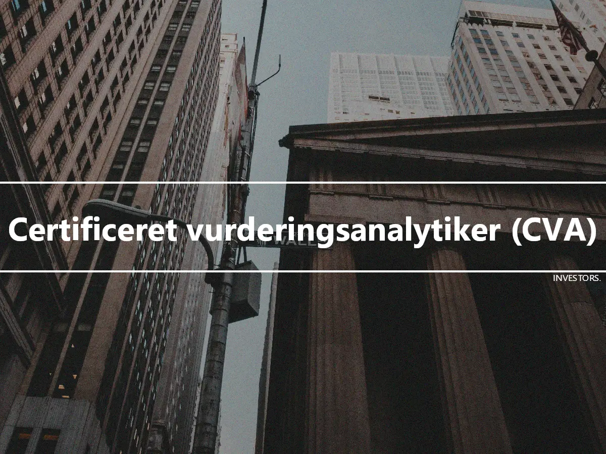 Certificeret vurderingsanalytiker (CVA)