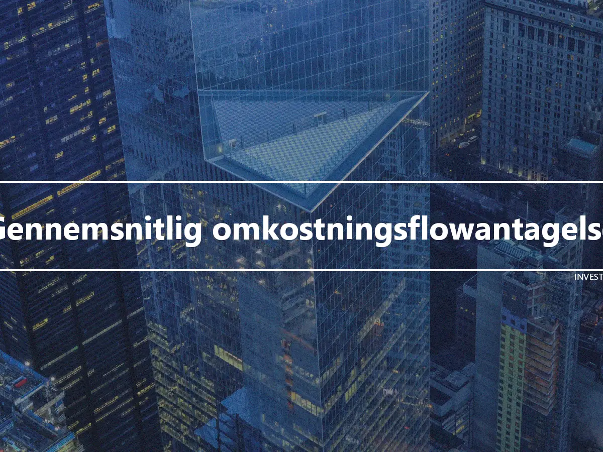 Gennemsnitlig omkostningsflowantagelse