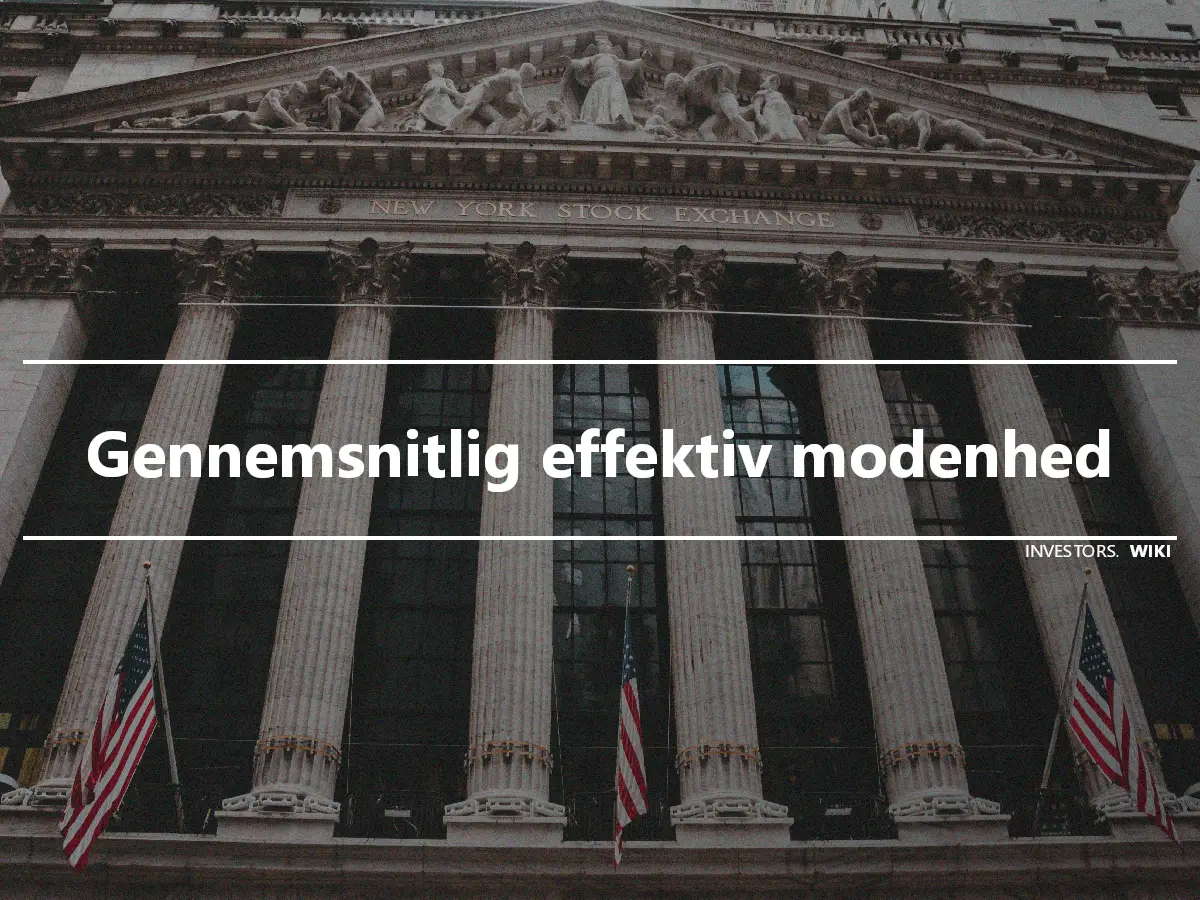 Gennemsnitlig effektiv modenhed