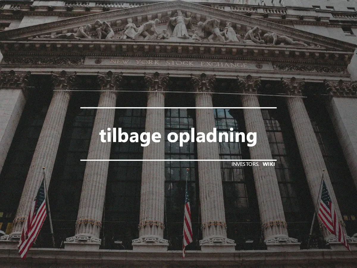 tilbage opladning