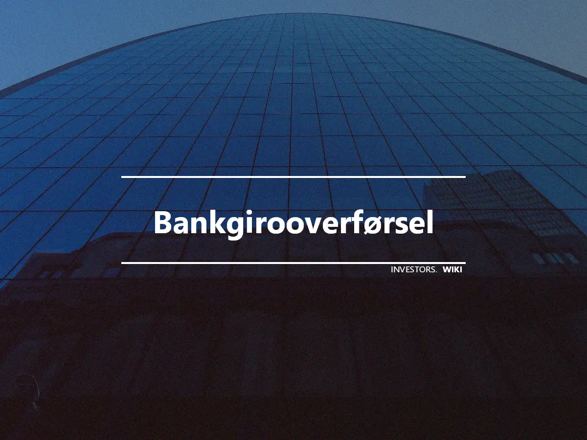 Bankgirooverførsel