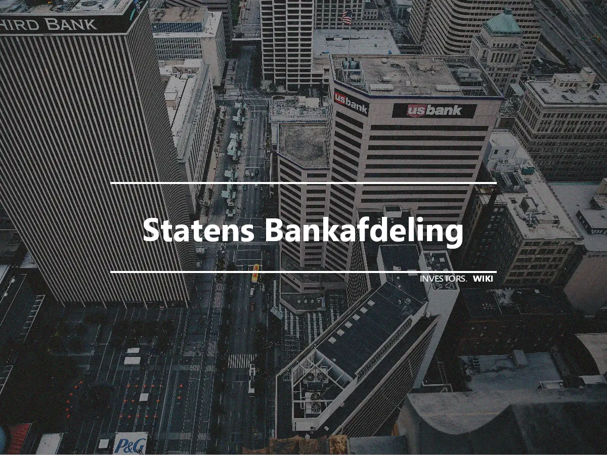 Statens Bankafdeling