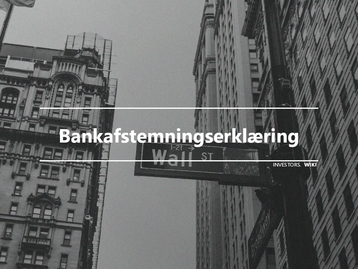 Bankafstemningserklæring