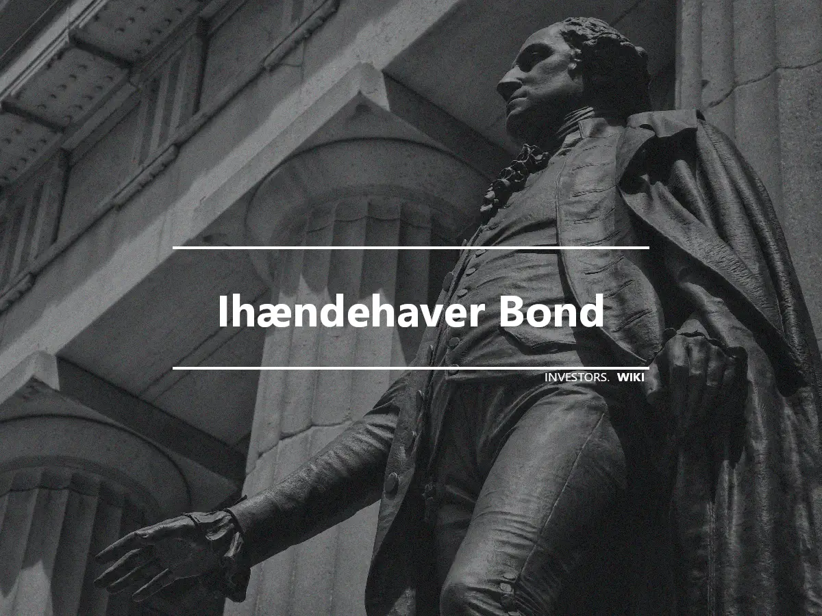 Ihændehaver Bond