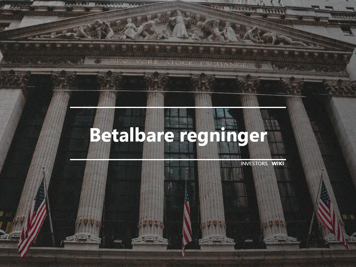 Betalbare regninger