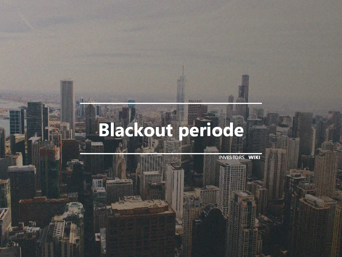 Blackout periode