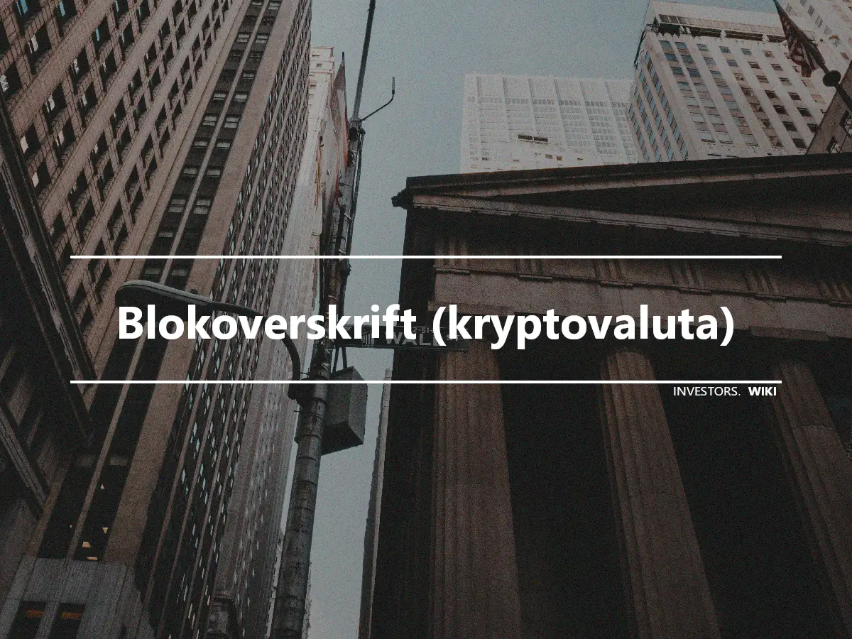 Blokoverskrift (kryptovaluta)