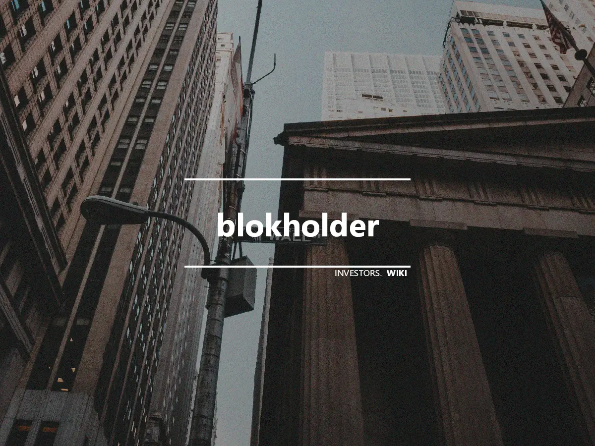 blokholder