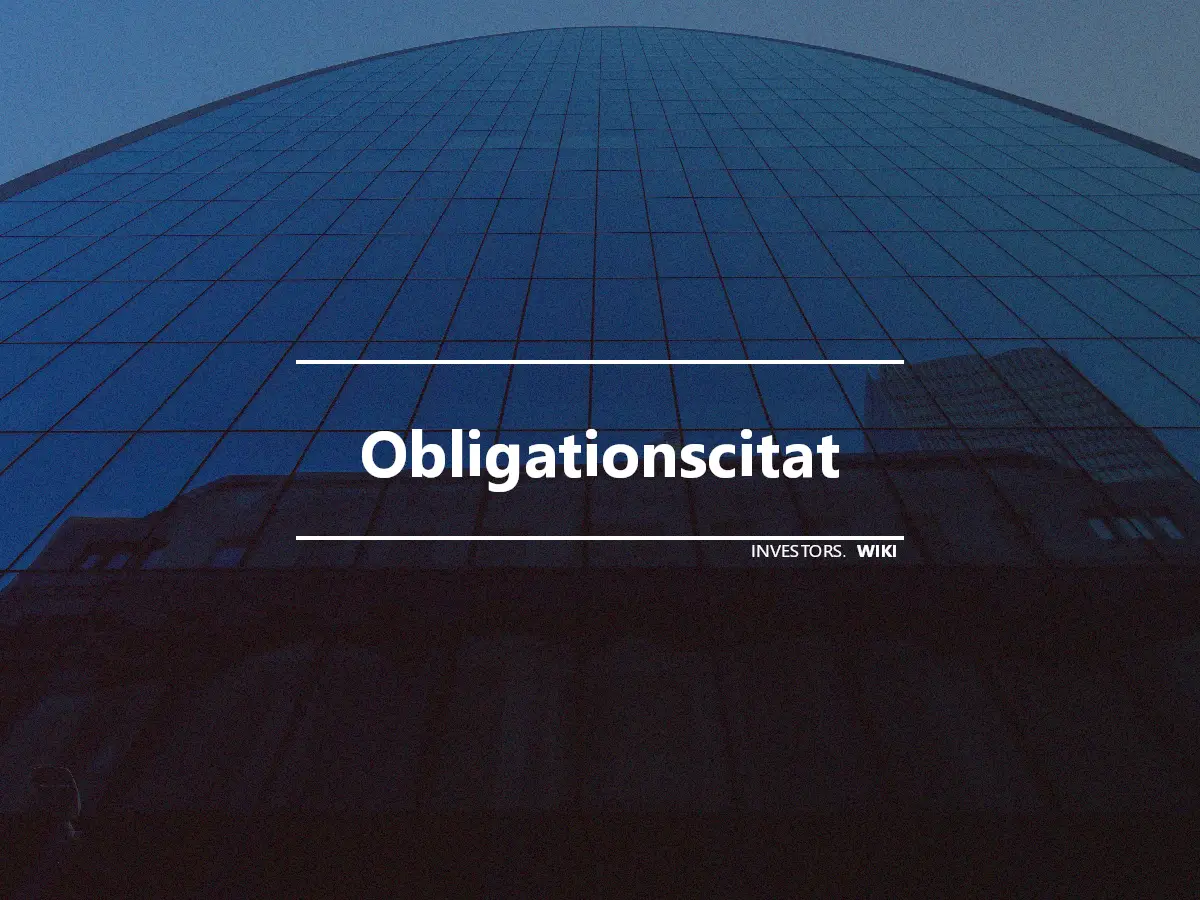 Obligationscitat