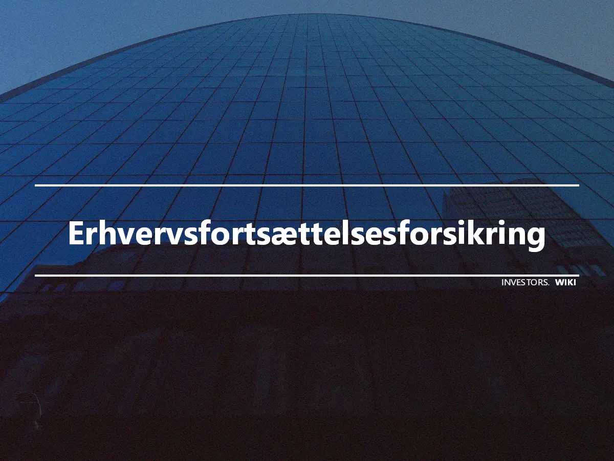 Erhvervsfortsættelsesforsikring