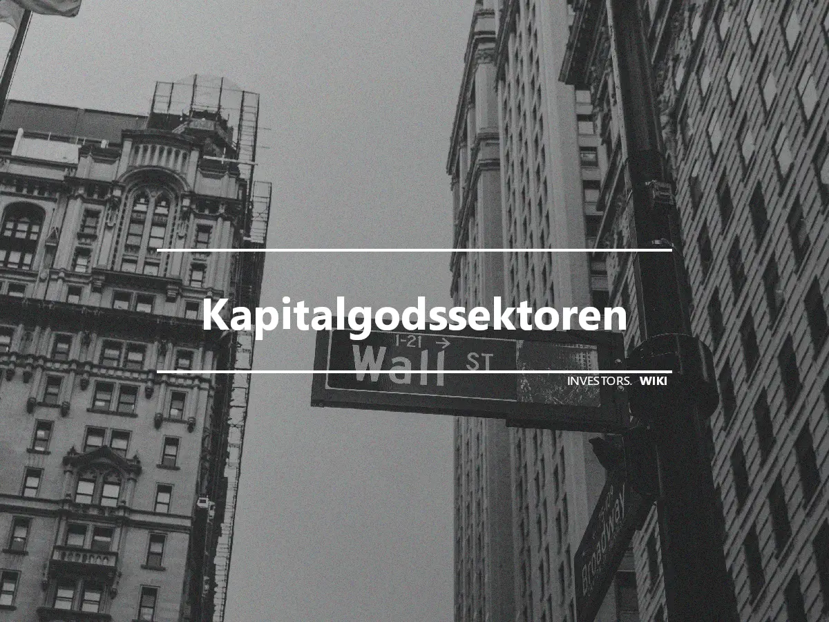 Kapitalgodssektoren