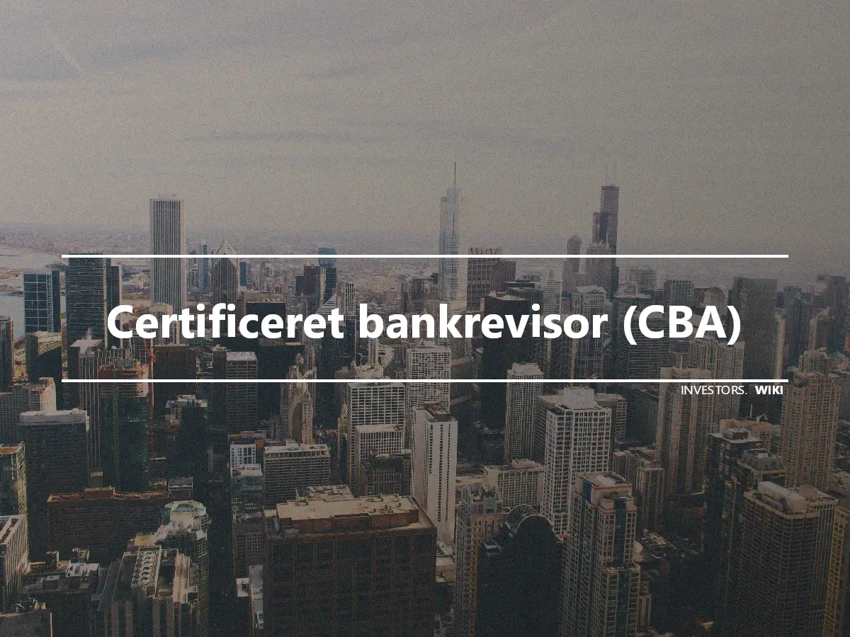 Certificeret bankrevisor (CBA)