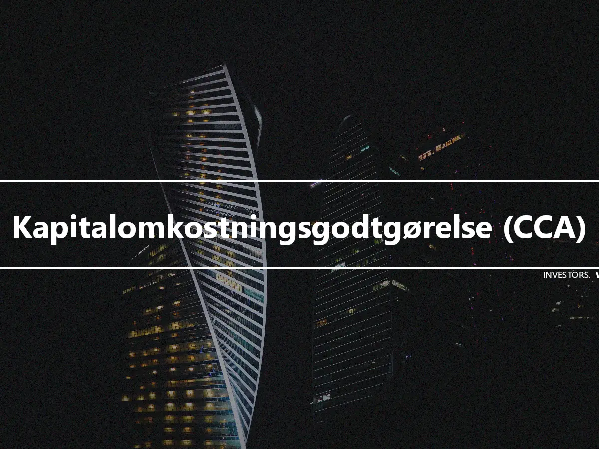 Kapitalomkostningsgodtgørelse (CCA)