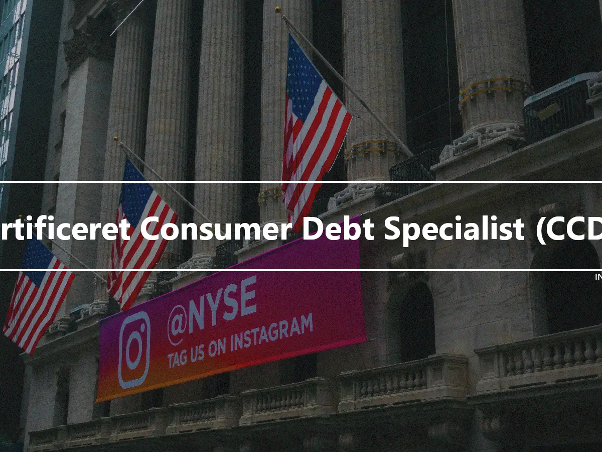 Certificeret Consumer Debt Specialist (CCDS)