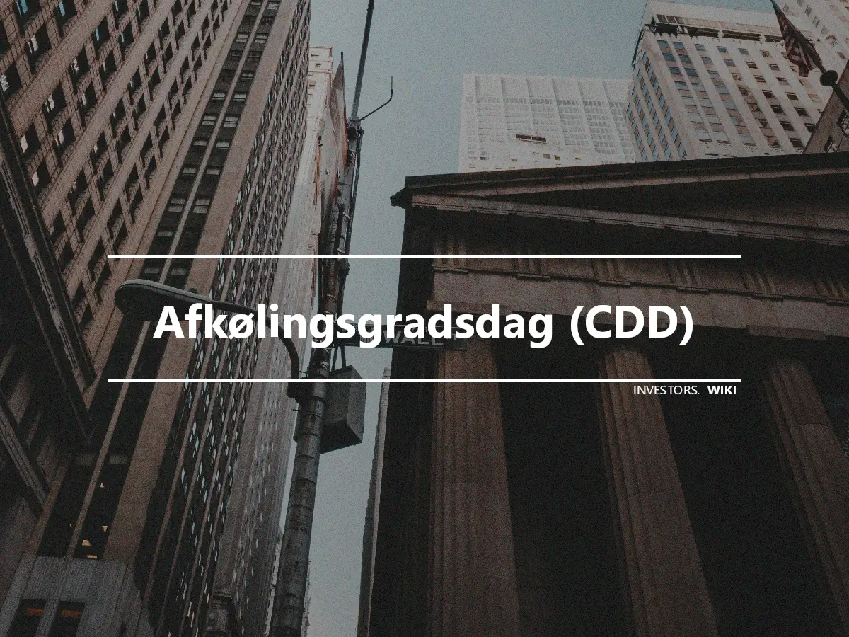 Afkølingsgradsdag (CDD)