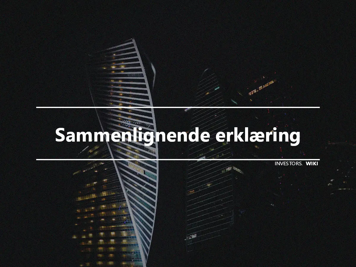 Sammenlignende erklæring