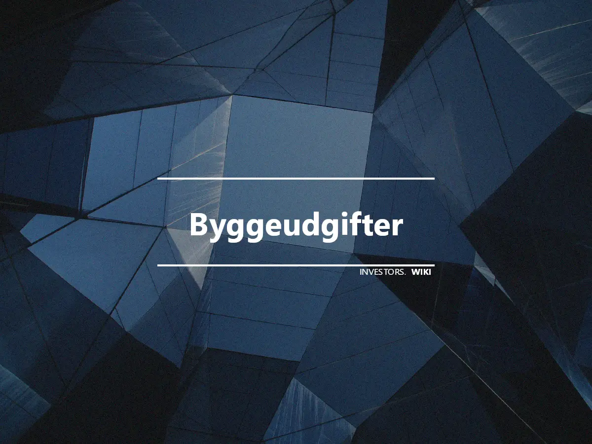 Byggeudgifter