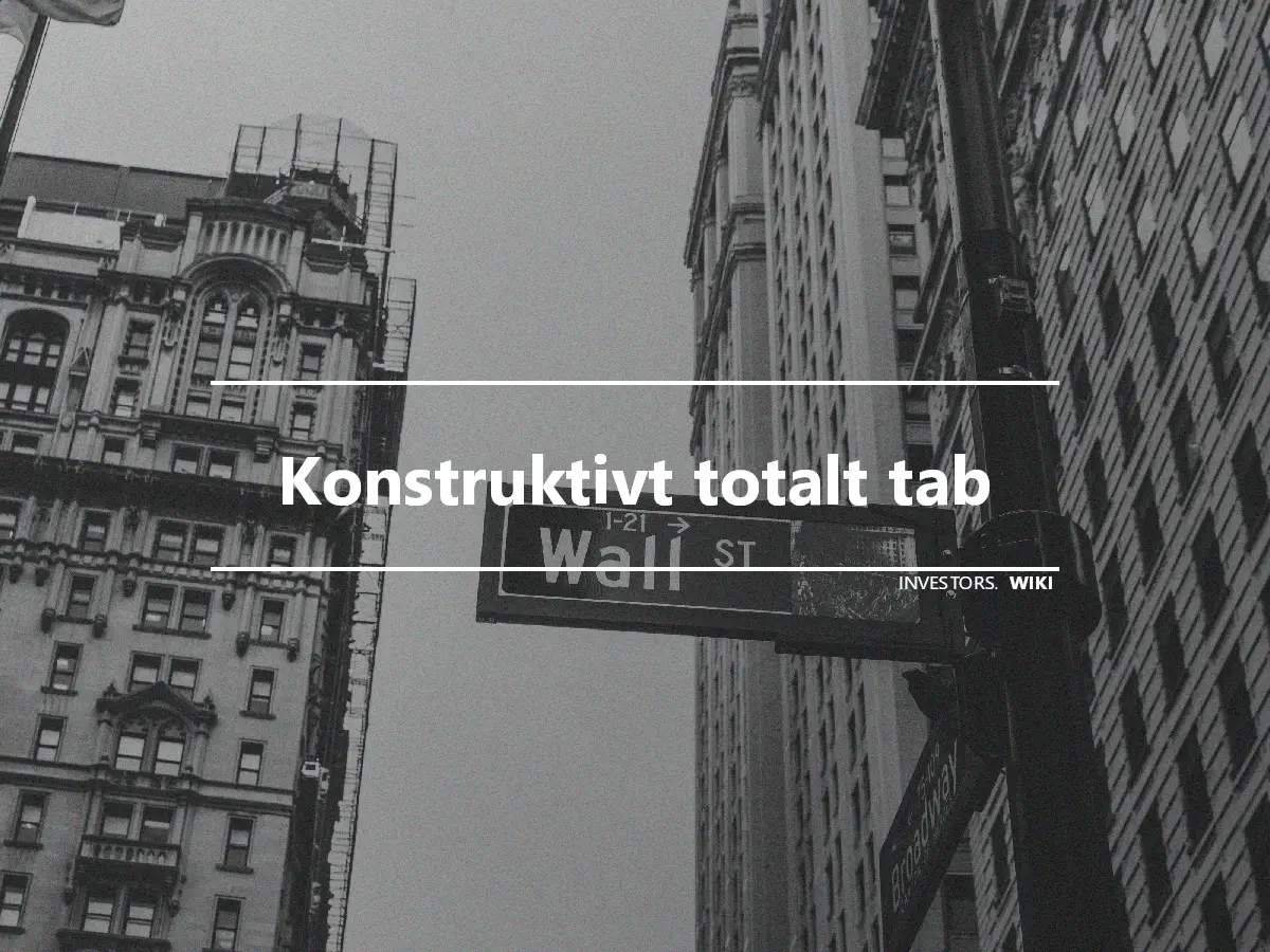 Konstruktivt totalt tab