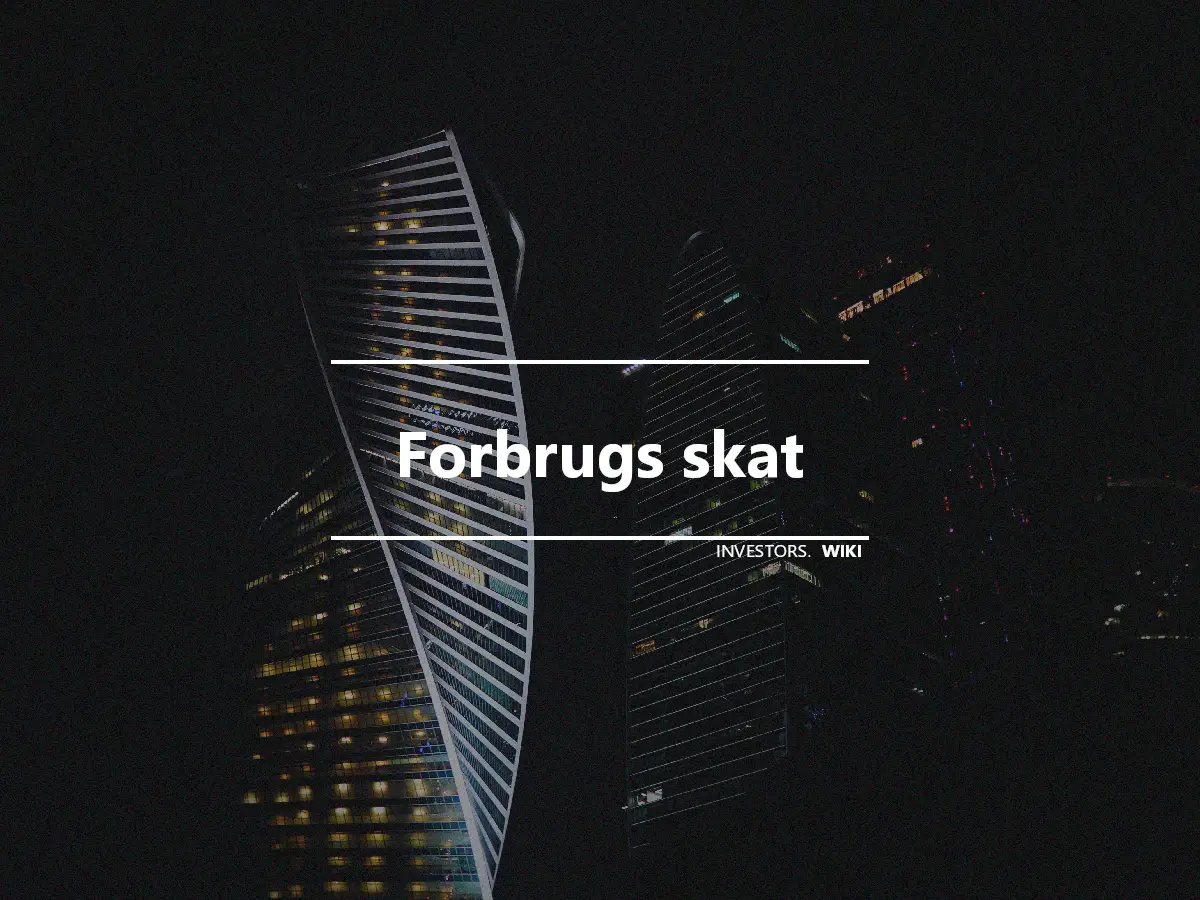 Forbrugs skat