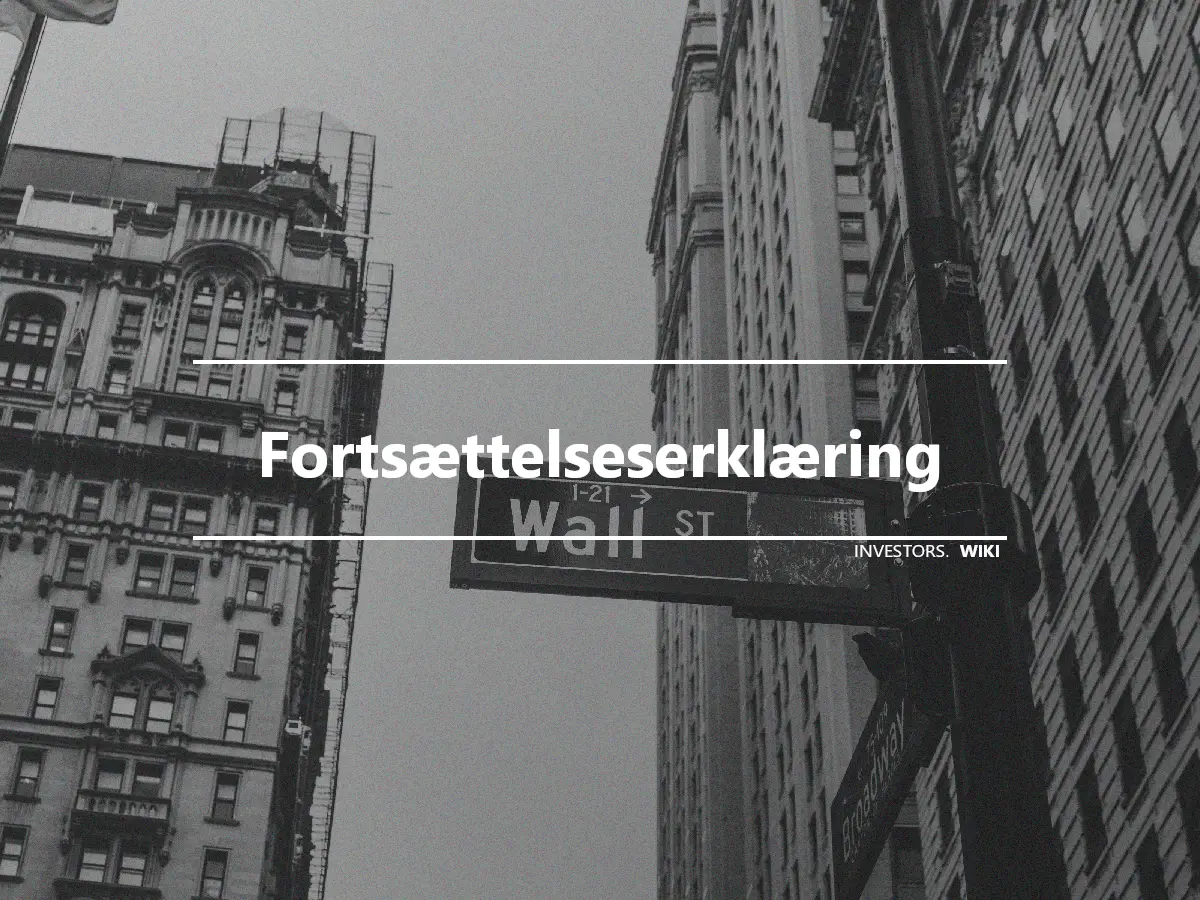 Fortsættelseserklæring