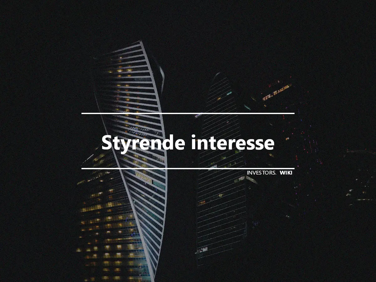 Styrende interesse