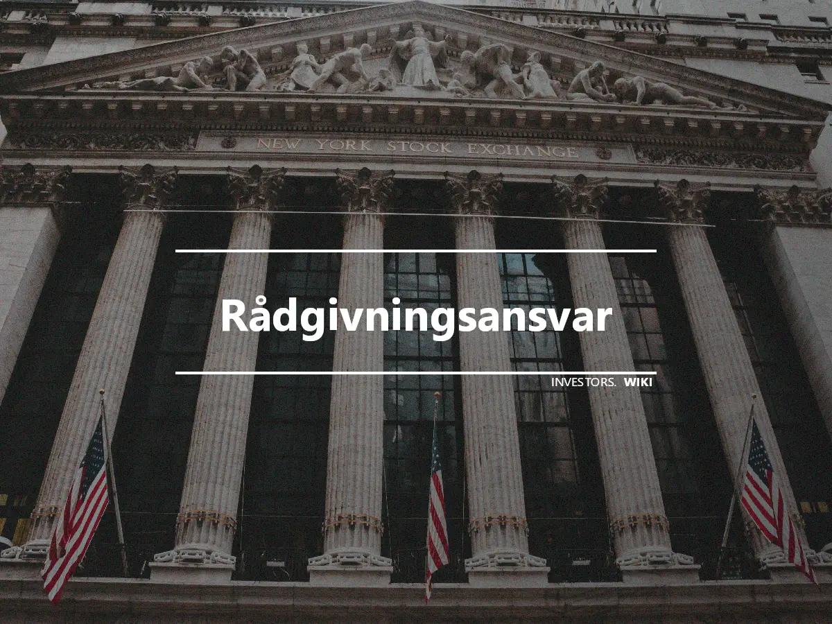 Rådgivningsansvar