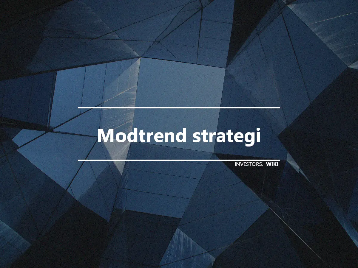 Modtrend strategi