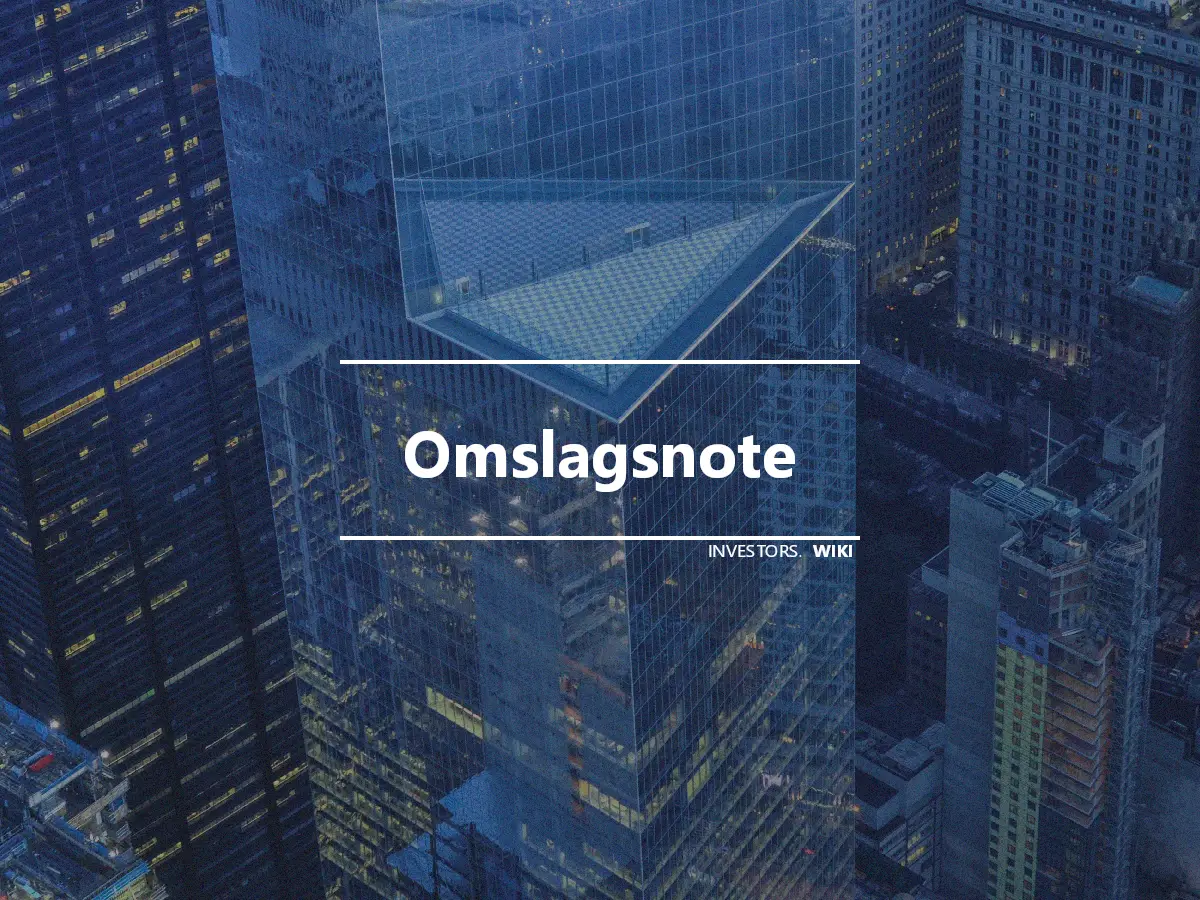 Omslagsnote