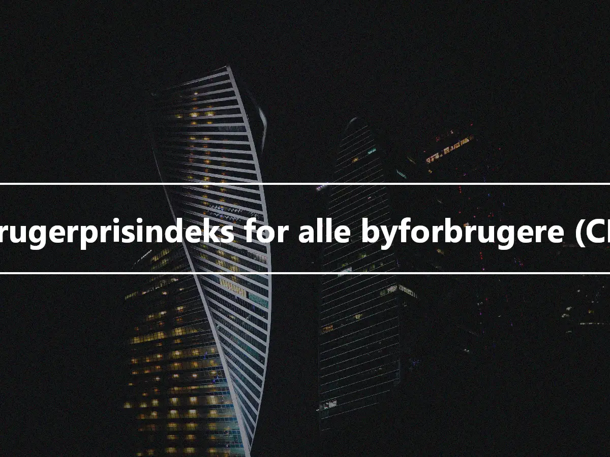 Forbrugerprisindeks for alle byforbrugere (CPI-U)