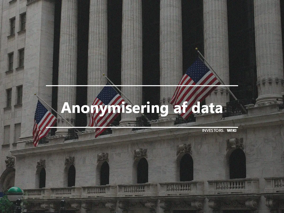 Anonymisering af data