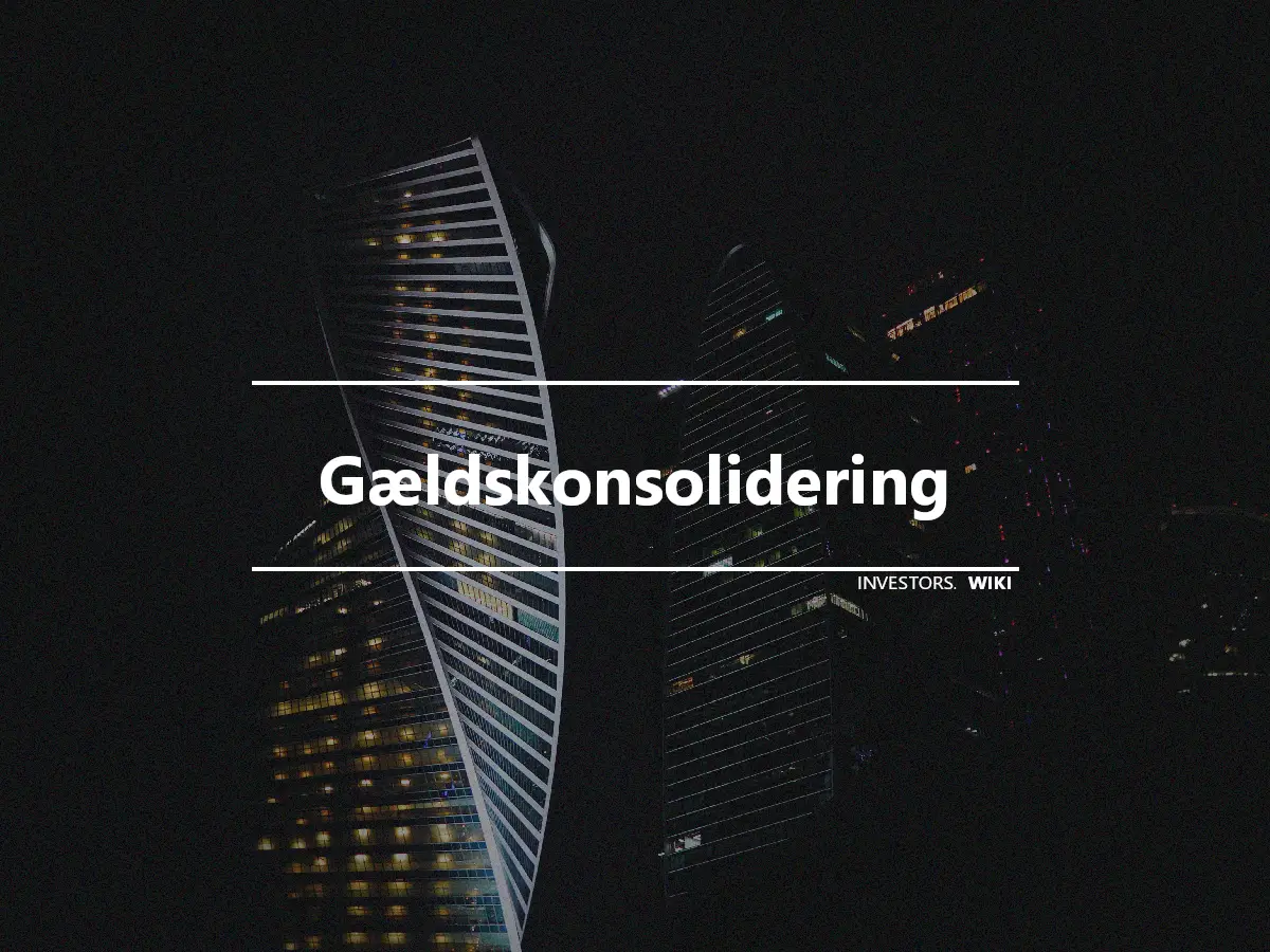 Gældskonsolidering