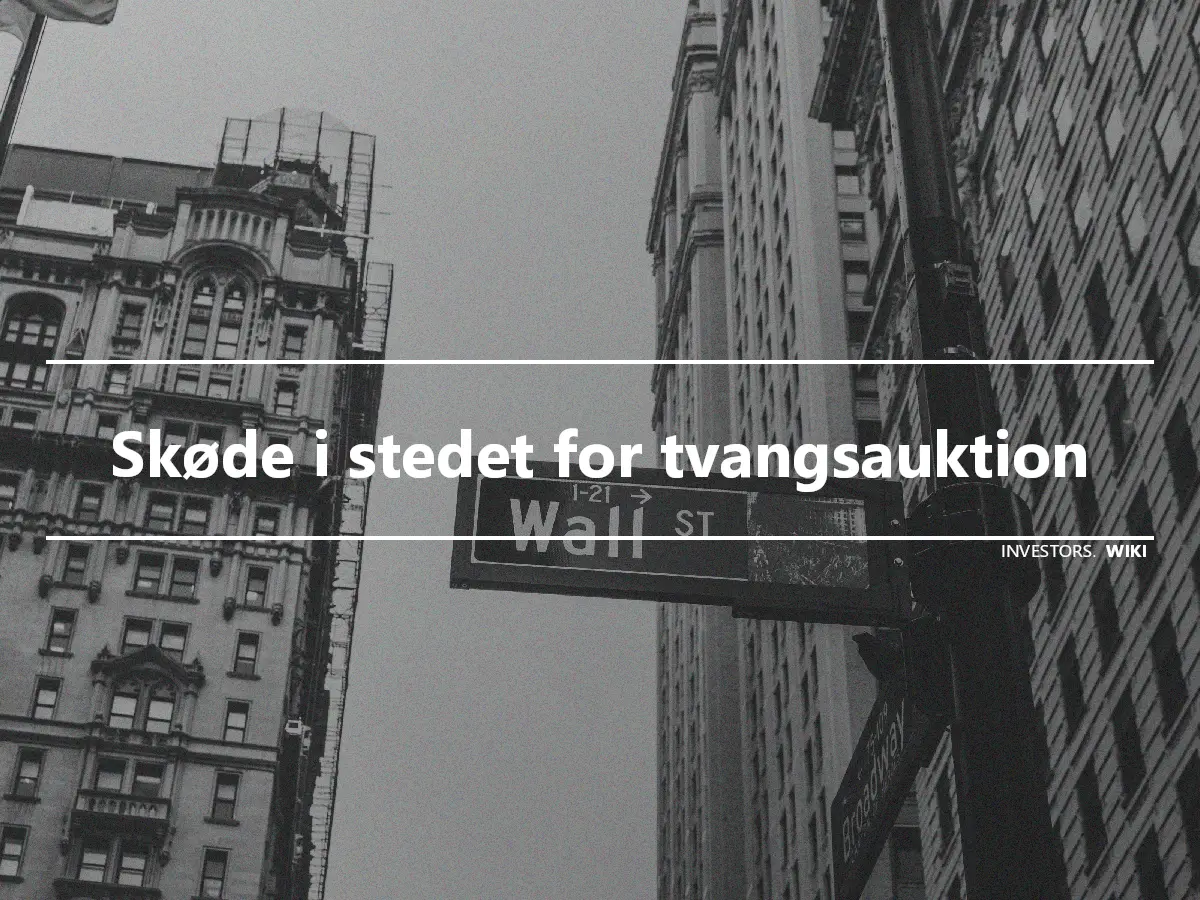 Skøde i stedet for tvangsauktion