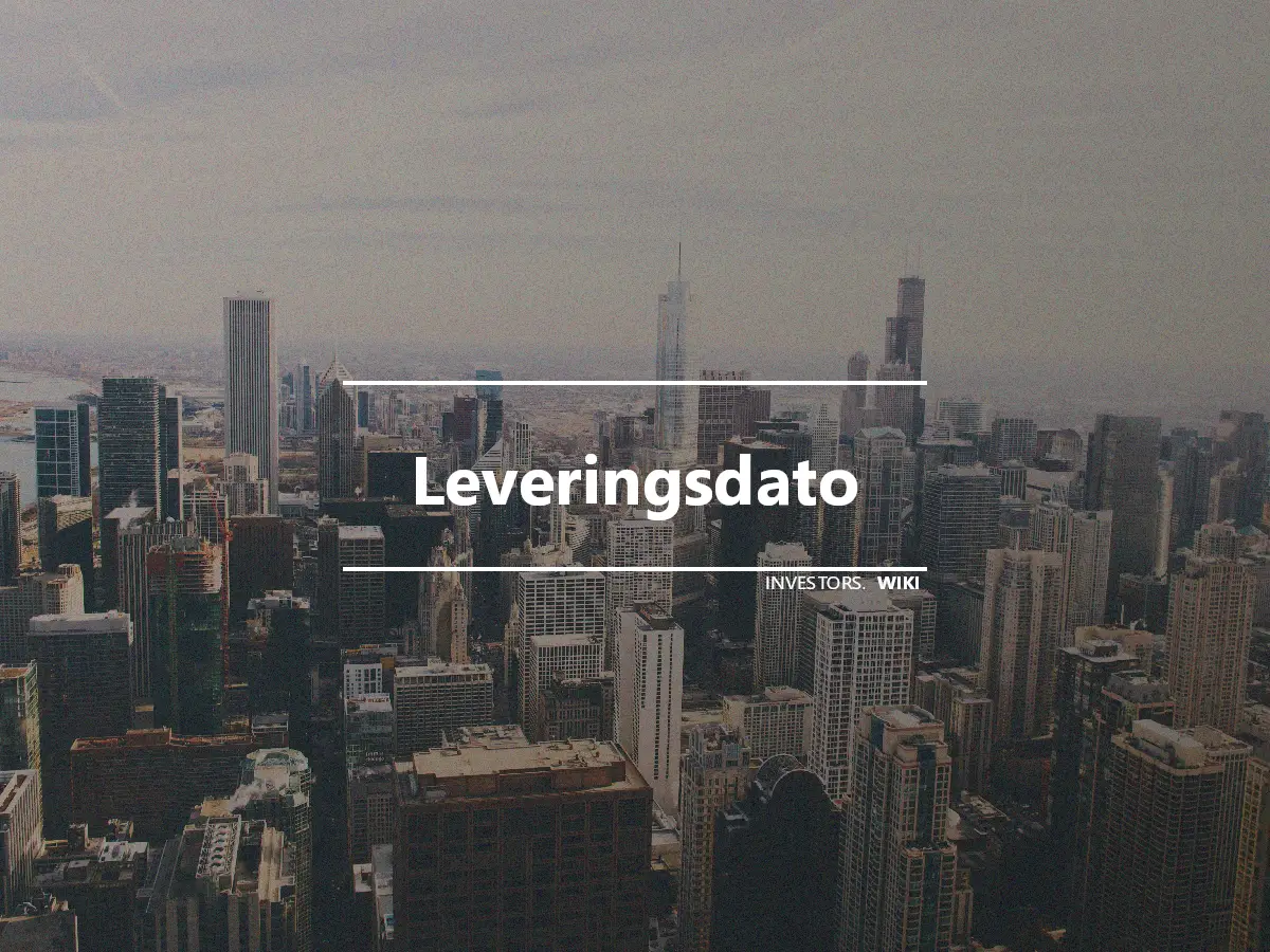 Leveringsdato