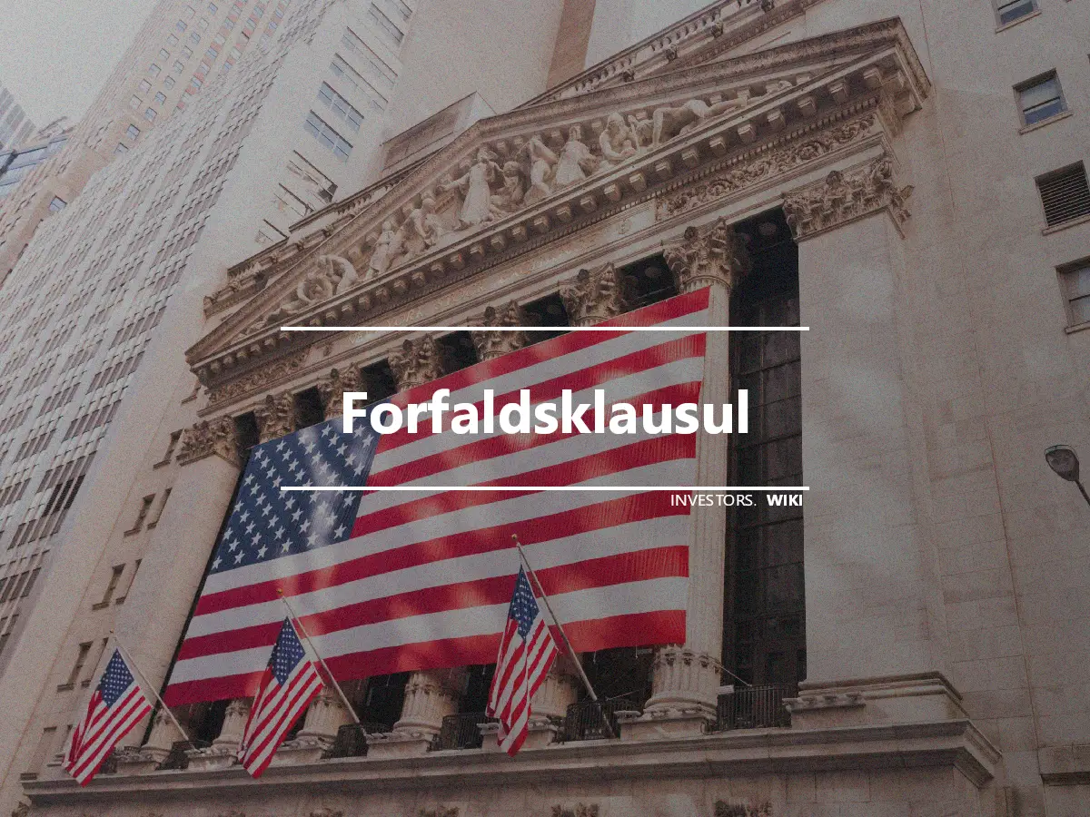 Forfaldsklausul