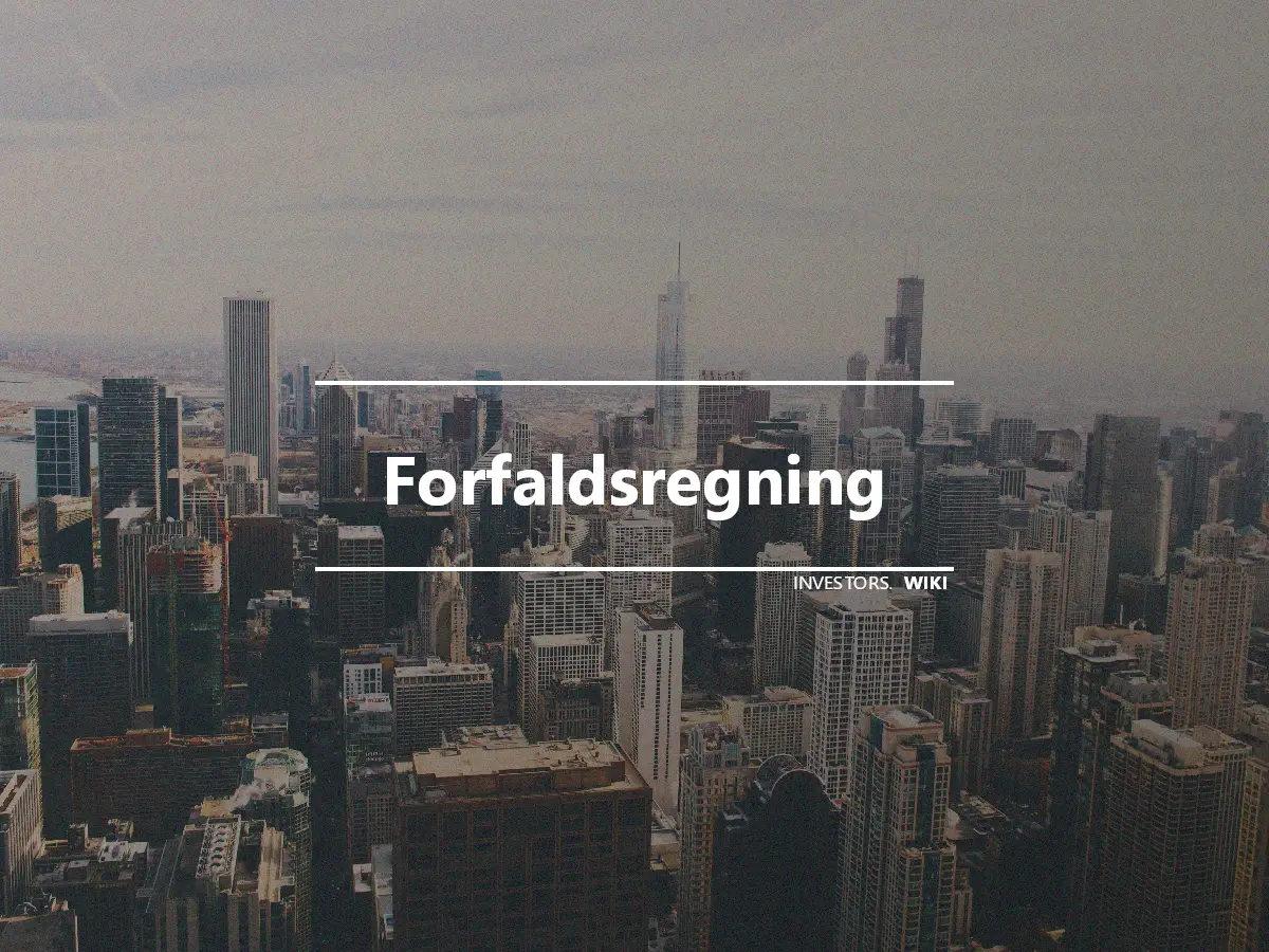 Forfaldsregning