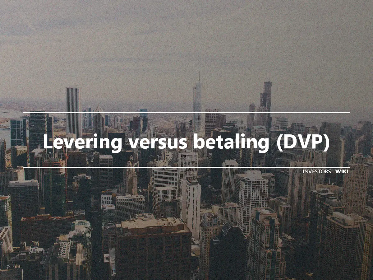 Levering versus betaling (DVP)